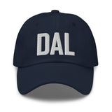 DAL Airport Code Embroidered Dad Hat Dallas Texas Fort Worth