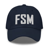 FSM Airport Code Embroidered Dad Hat Fort Smith Arkansas