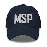 MSP Airport Code Embroidered Dad Hat Minneapolis Saint Paul Minnesota