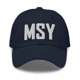 MSY Airport Code Embroidered Dad Hat New Orleans Louisiana