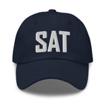 SAT Airport Code Embroidered Dad Hat San Antonia Texas