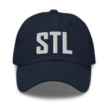 STL Airport Code Embroidered Dad Hat St Louis Missouri