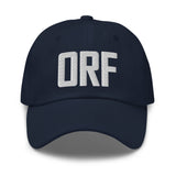 ORF Airport Code Hat Embroidered Hat Norfolk Virginia Dad Hat Travel Gift Baseball Cap Airbnb Host Gift City Hats - CRE PYT