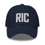 RIC Airport Code Hat Embroidered Hat Richmond Virginia Dad Hat Travel Gift Baseball Cap Airbnb Host Gift City Hats - CRE PYT