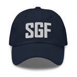 SGF Airport Code Hat Embroidered Hat Springfield Missouri Dad Hat Travel Gift Baseball Cap Airbnb Host Gift Real Estate City Hats - CRE PYT