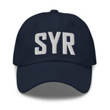 SYR Airport Code Hat Embroidered Hat Syracuse New York Dad Hat Travel Gift Baseball Cap Airbnb Host Gift Real Estate City Hats - CRE PYT