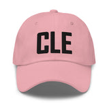 CLE Airport Code Embroidered Dad Hat Cleveland Ohio