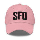 SFO Airport Code Embroidered Dad Hat San Francisco California