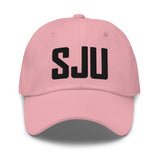 SJU Airport Code Embroidered Dad Hat San Juan Puerto Rico