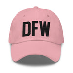 DFW Airport Code Embroidered Dad Hat Dallas Fort Worth Texas