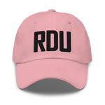 RDU Airport Code Embroidered Dad Hat Raleigh-Durham NC Morrisville North Carolina