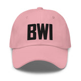 BWI Airport Code Embroidered Dad Hat Baltimore Maryland