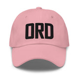 ORD Airport Code Embroidered Dad Hat Chicago Illinois