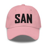 SAN Airport Code Embroidered Dad Hat San Diego California