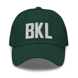 BKL Airport Code Embroidered Dad Hat Cleveland Ohio Lake Erie