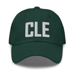 CLE Airport Code Embroidered Dad Hat Cleveland Ohio