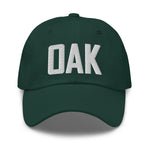 OAK Airport Code Embroidered Dad Hat Oakland California