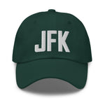 JFK Airport Code Embroidered Dad Hat Queens New York City NY Hat