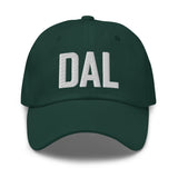 DAL Airport Code Embroidered Dad Hat Dallas Texas Fort Worth