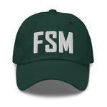 FSM Airport Code Embroidered Dad Hat Fort Smith Arkansas