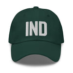 IND Airport Code Embroidered Dad Hat Indianapolis Indiana