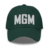 MGM Airport Code Embroidered Dad Hat Montgomery Alabama