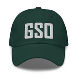 GSO Airport Code Hat Embroidered Hat Greensboro North Carolina Dad Hat Travel Gift Baseball Cap Airbnb Host Gift Real Estate City Hats - CRE PYT