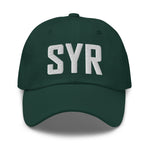 SYR Airport Code Hat Embroidered Hat Syracuse New York Dad Hat Travel Gift Baseball Cap Airbnb Host Gift Real Estate City Hats - CRE PYT