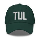 TUL Airport Code Hat Embroidered Hat Tulsa Oklahoma Dad Hat Travel Gift Baseball Cap Airbnb Host Gift Real Estate City Hats - CRE PYT