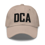 DCA Airport Code Embroidered Dad Hat Washington DC District of Columbia Arlington Virginia