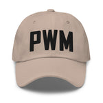 PWM Airport Code Embroidered Dad Hat Portland Maine Hat