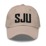 SJU Airport Code Embroidered Dad Hat San Juan Puerto Rico