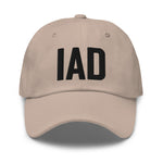 IAD Airport Code Embroidered Dad Hat District of Columbia Washington DC Dulles Virginia