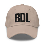 BDL Airport Code Embroidered Dad Hat New England Windsor Locks Connecticut Springfield Massachusetts