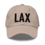 LAX Airport Code Embroidered Dad Hat Los Angeles California