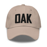 OAK Airport Code Embroidered Dad Hat Oakland California