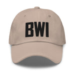 BWI Airport Code Embroidered Dad Hat Baltimore Maryland