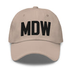 MDW Airport Code Embroidered Dad Hat Chicago Illinois