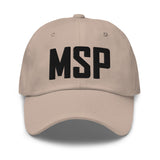 MSP Airport Code Embroidered Dad Hat Minneapolis Saint Paul Minnesota