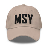 MSY Airport Code Embroidered Dad Hat New Orleans Louisiana