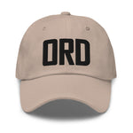 ORD Airport Code Embroidered Dad Hat Chicago Illinois