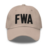 FWA Airport Code Hat Embroidered Hat Fort Wayne Indiana Dad Hat Travel Gift Baseball Cap Airbnb Host Gift Real Estate City Hats - CRE PYT