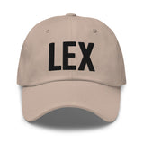 LEX Airport Code Hat Embroidered Hat Lexington Kentucky Dad Hat Travel Gift Baseball Cap Airbnb Host Gift Real Estate City Hats - CRE PYT