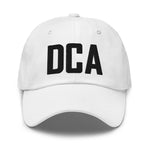 DCA Airport Code Embroidered Dad Hat Washington DC District of Columbia Arlington Virginia