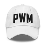 PWM Airport Code Embroidered Dad Hat Portland Maine Hat