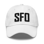 SFO Airport Code Embroidered Dad Hat San Francisco California