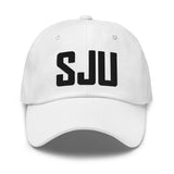 SJU Airport Code Embroidered Dad Hat San Juan Puerto Rico