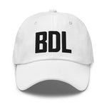 BDL Airport Code Embroidered Dad Hat New England Windsor Locks Connecticut Springfield Massachusetts