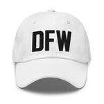 DFW Airport Code Embroidered Dad Hat Dallas Fort Worth Texas