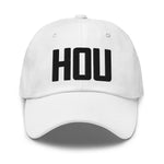 HOU Airport Code Embroidered Dad Hat Houston Texas